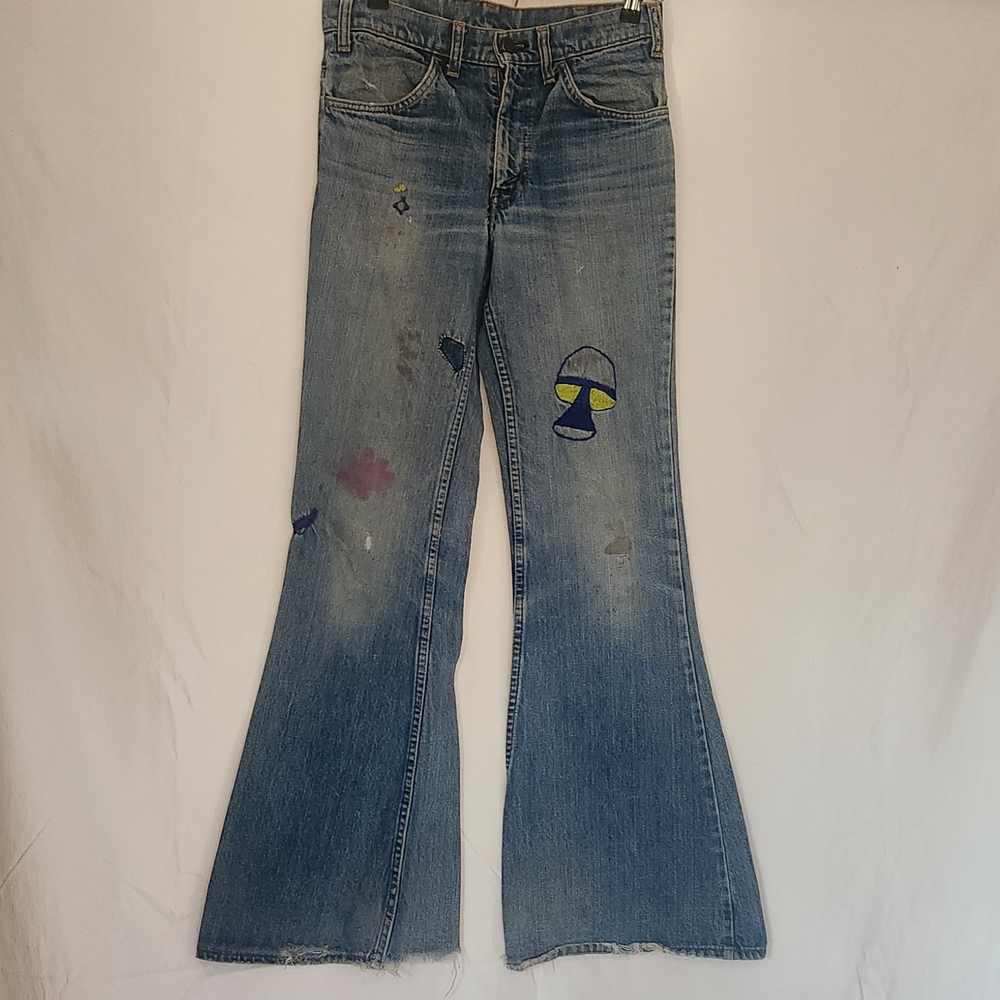 Levi's Orange Tag 1972 Flare Jeans With Embroidery